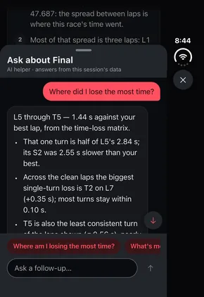 iPhone Duo, closed: an AI debrief answering a question